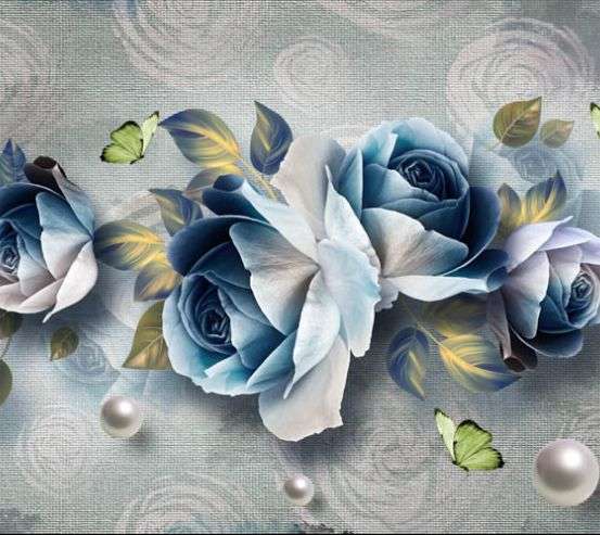 Фотошпалери Сині квіти Фотошпалери Сині квіти 29674