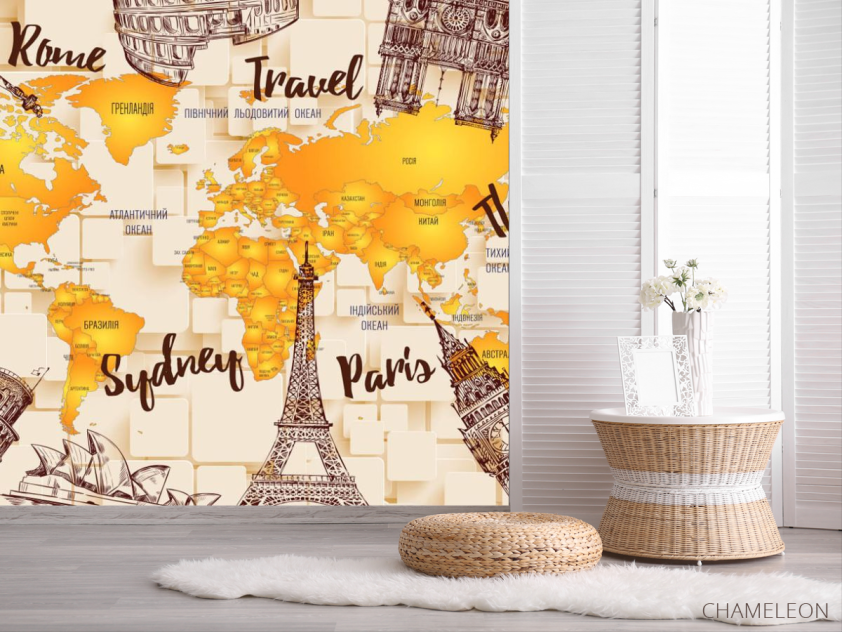 Фотошпалери карта світу - 2