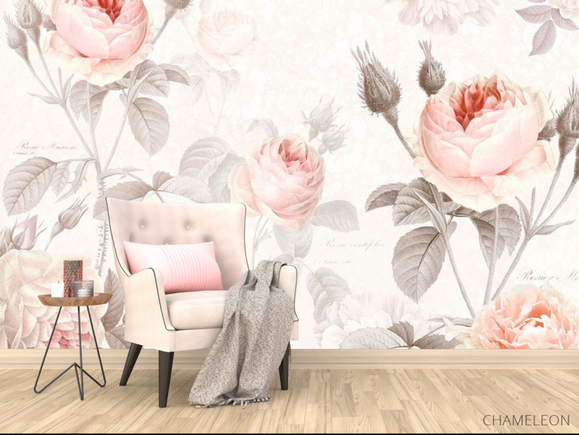 Фотообои Цветы пастель - 4