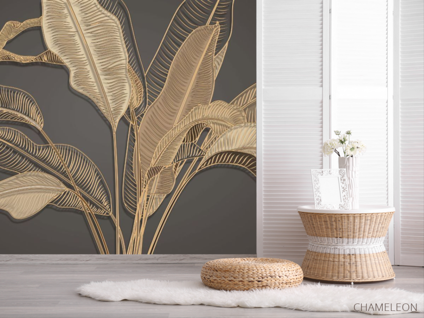 Фотошпалери золоте листя - 2