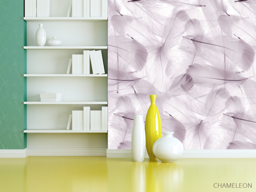 Фотошпалери Фіолетові пір'я - 3