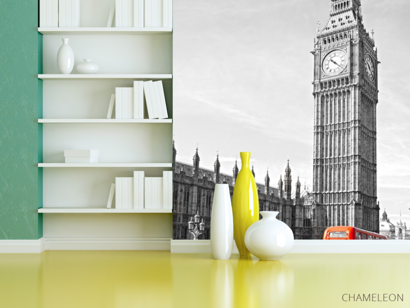 Фотошпалери червоний автобус біля Біг Бена в Лондоні - 3