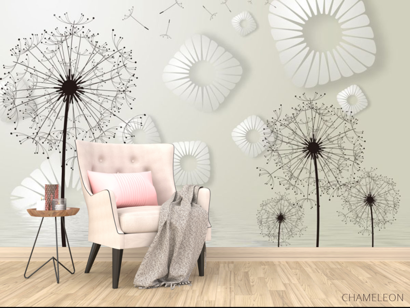 Фотообои 3д одуванчики - 4