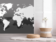 Фотошпалери ЧБ карта - 2