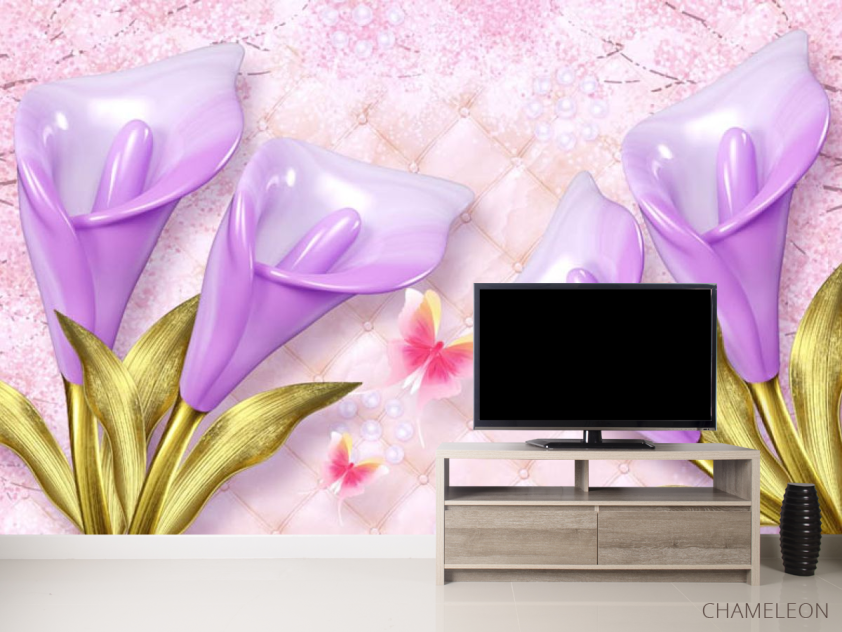 Фотообои 3д цветы - 2