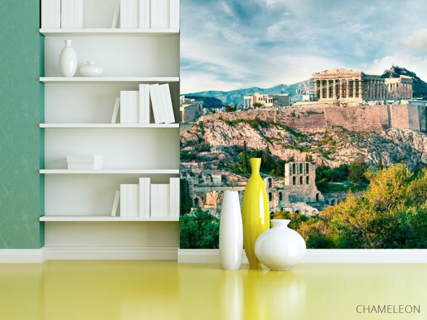 Фотошпалери старовинні будівлі в горах - 3