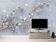 Фотообои Ветвь с цветами 3д - 2