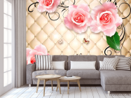Фотообои 3D бутоны роз - 3