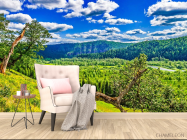 Фотообои зелено-голубая природа - 4