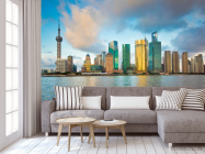 Фотообои Тучи, море, дома - 3