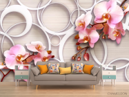 Фотообои Орхидеи 3д - 1