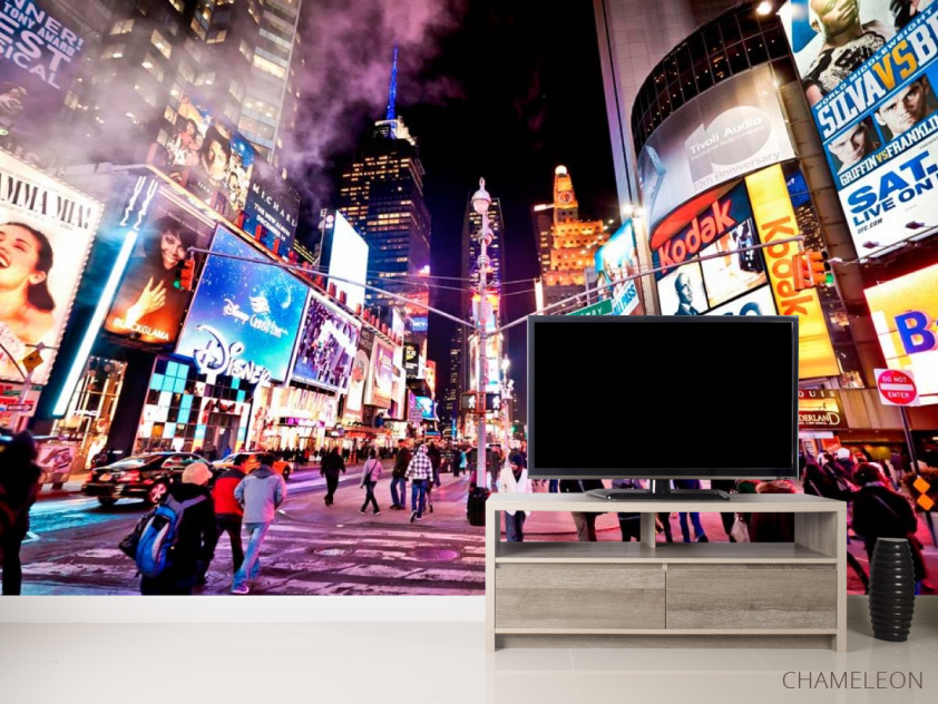 Фотообои Реклама, люди,ночь - 2