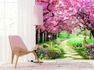 Фотошпалери Рожеві дерева - 4