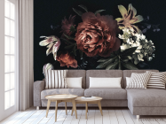 Фотообои Винтажный тёмный букет - 3