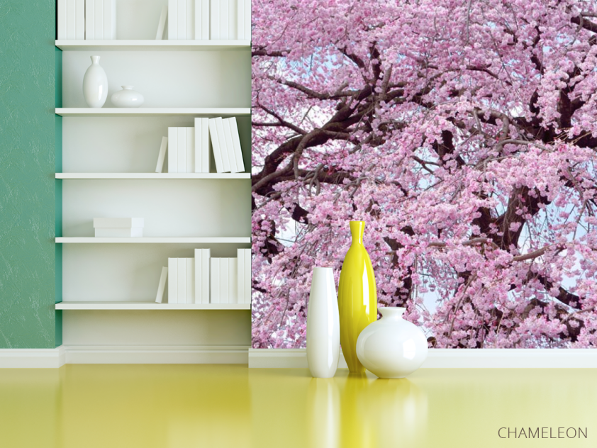 Фотошпалери Цвітіння сакури під стелю - 3