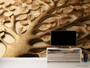 Фотообои золотая ветка - 2