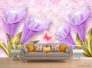 Фотообои 3д цветы - 1