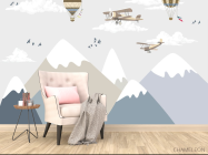 Фотообои Горы и самолетики - 4