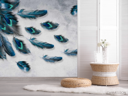 Фотошпалери Бірюзові пір'я - 2