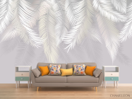 Фотообои Пушистые пальмовые листья на стену - 1