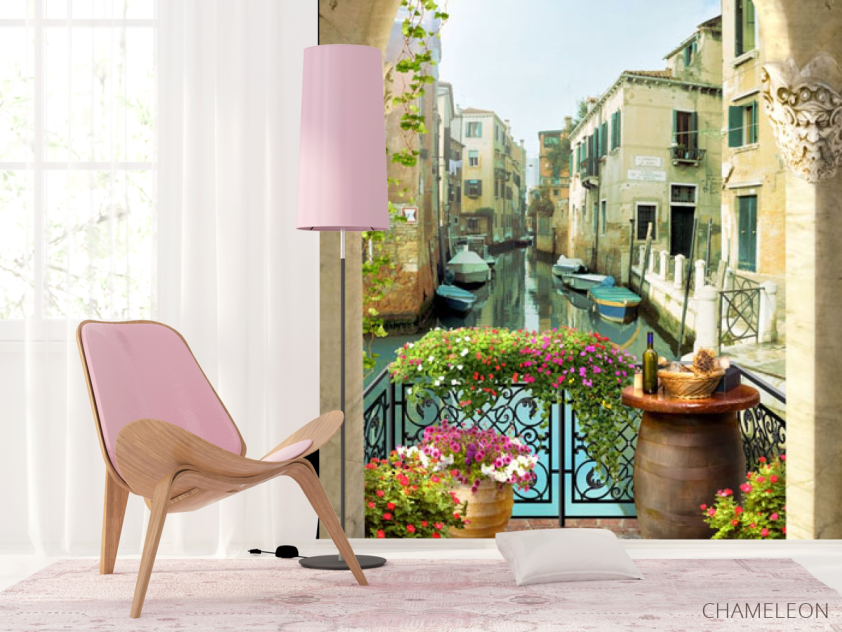 Фотошпалери Фреска канал у Венеції - 4