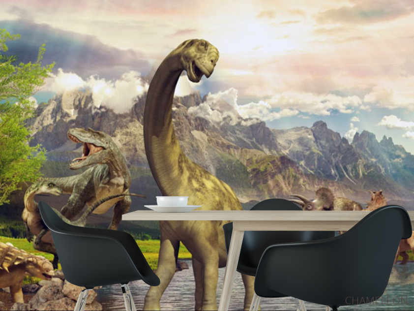 Фотошпалери Динозаври в природі - 1