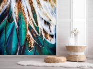 Фотошпалери Бірюзові пір'я - 2