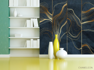 Фотошпалери золоті лінії - 3