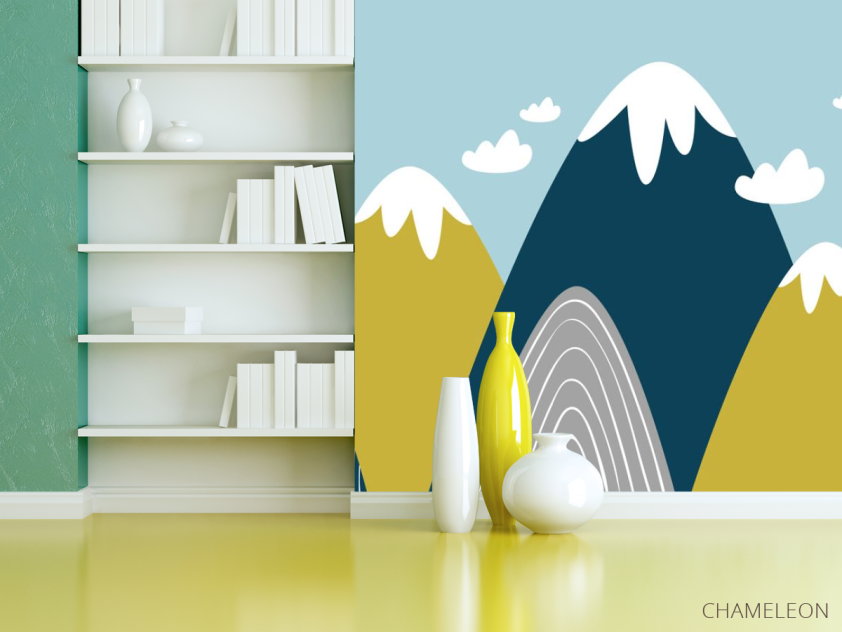 Фотошпалери Векторні гори - 3