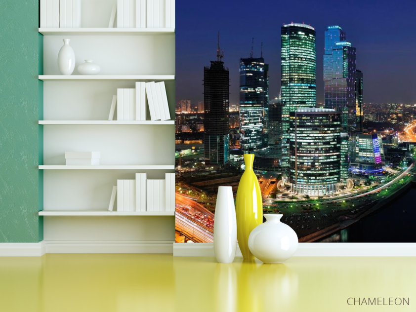 Фотообои Высотки Чикаго машины - 3