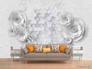 Фотообои 3D цветы - 1