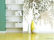 Фотошпалери листя зі стелі - 3