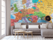 Фотообои Карта мира и космпас - 3