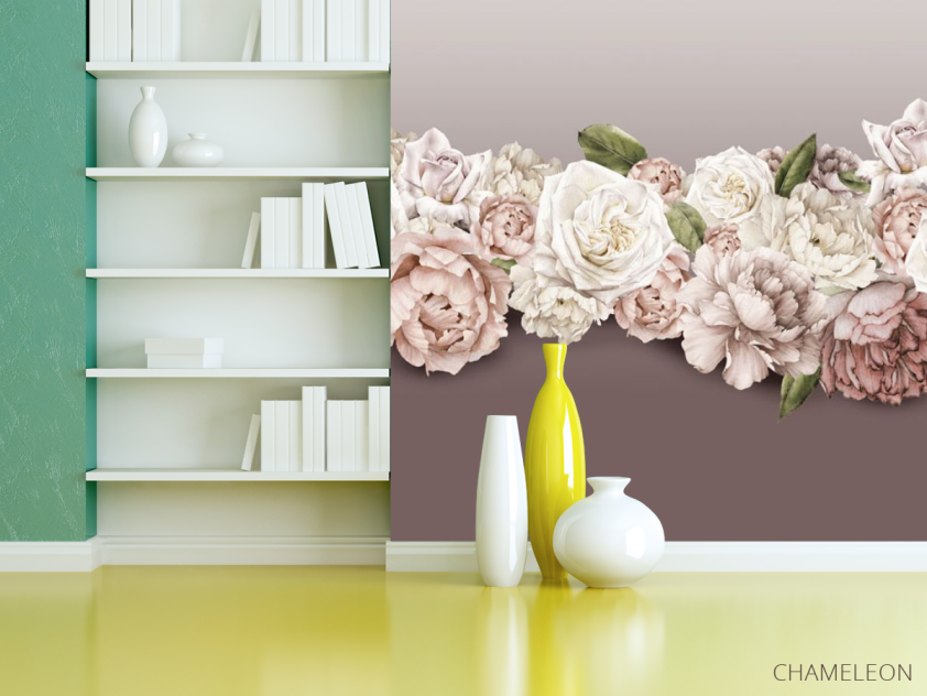 Фотошпалери Півонії та троянди - 3