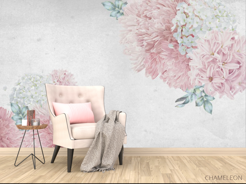 Фотообои Розовые цветы - 4