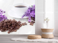 Фотошпалери Кава, квіти - 2