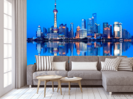 Фотообои Море отображение города - 3