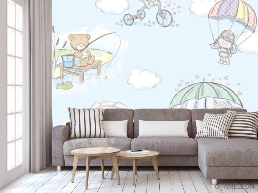 Фотообои мишки и зайки - 3