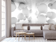 Фотообои Шары серые 3д обьем - 3