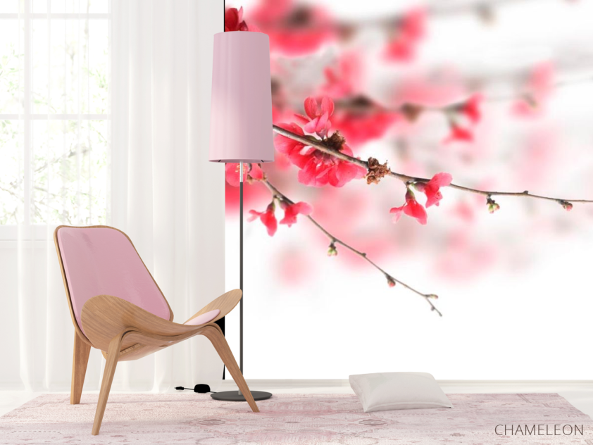 Фотошпалери Червоне квітуче дерево - 4