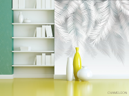 Фотошпалери світлі листя на стіну - 3