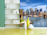 Фотошпалери кам'яний міст в мегаполісі - 3