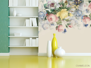 Фотошпалери Ніжні вінтажні квіти зі стелі - 3