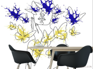 Фотообои абстракция, девушка - 1