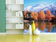 Фотошпалери Сніг,гори, осінь - 3