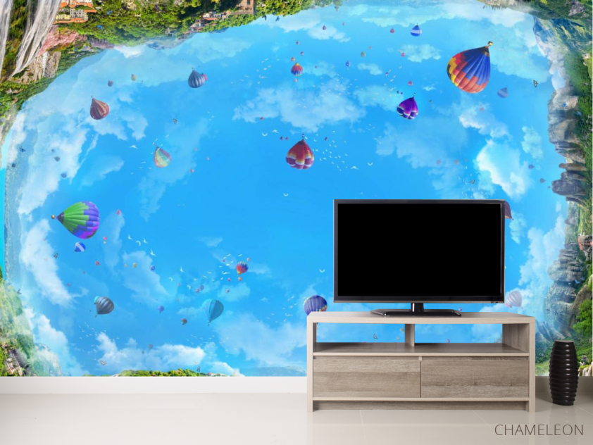 Фотообои Воздушные шары на потолок - 2