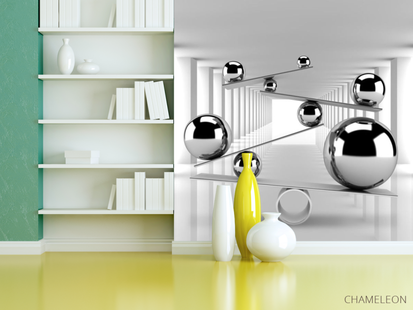 Фотошпалери 3D кулі - 3