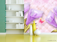 Фотошпалери 3Д квіти - 3