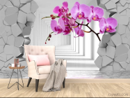 Фотообои 3D орхидея - 4