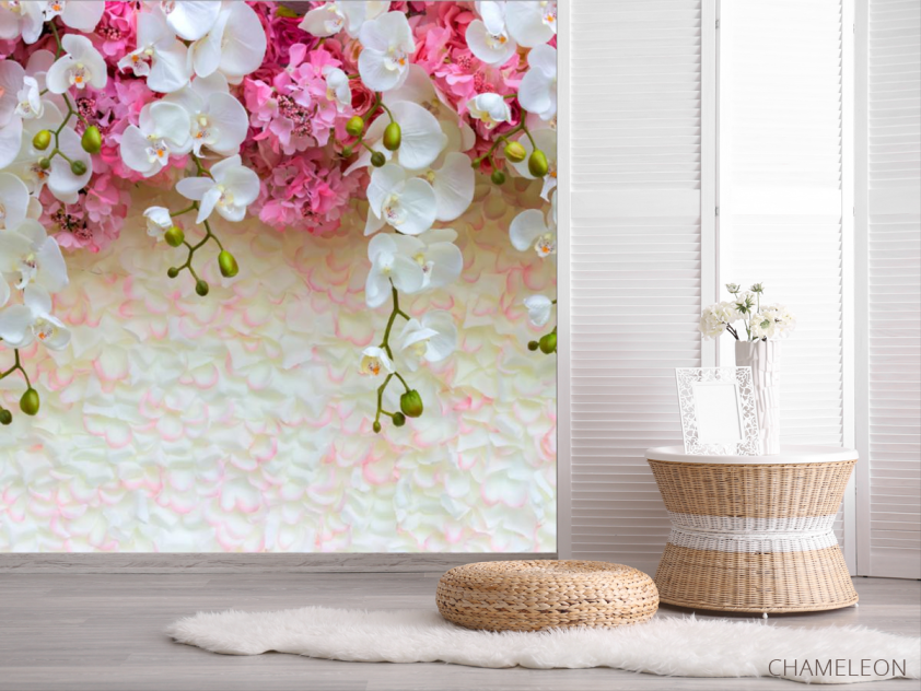 Фотошпалери квіти зі стелі - 2